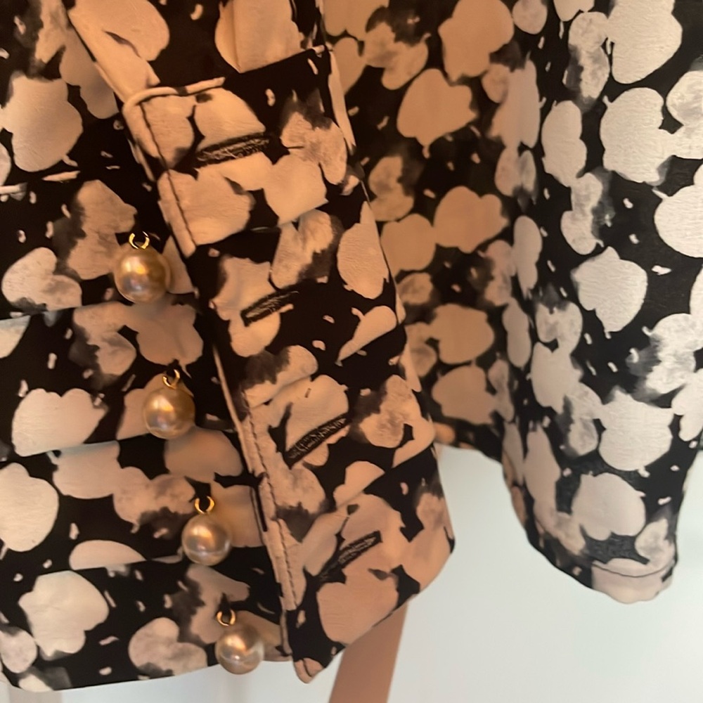 Karl Lagerfeld Monochrome Patterned Top - Picture 4 of 5